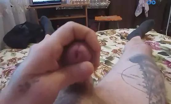 Stomach Cum Drenching Tattooed Guy Fucked by Tempting Lady