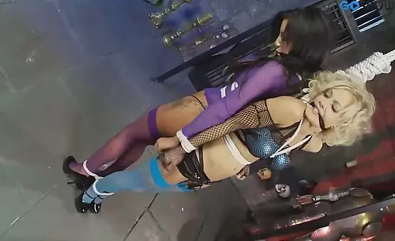 Lesbian Bondage Orgies with Dirty Talk